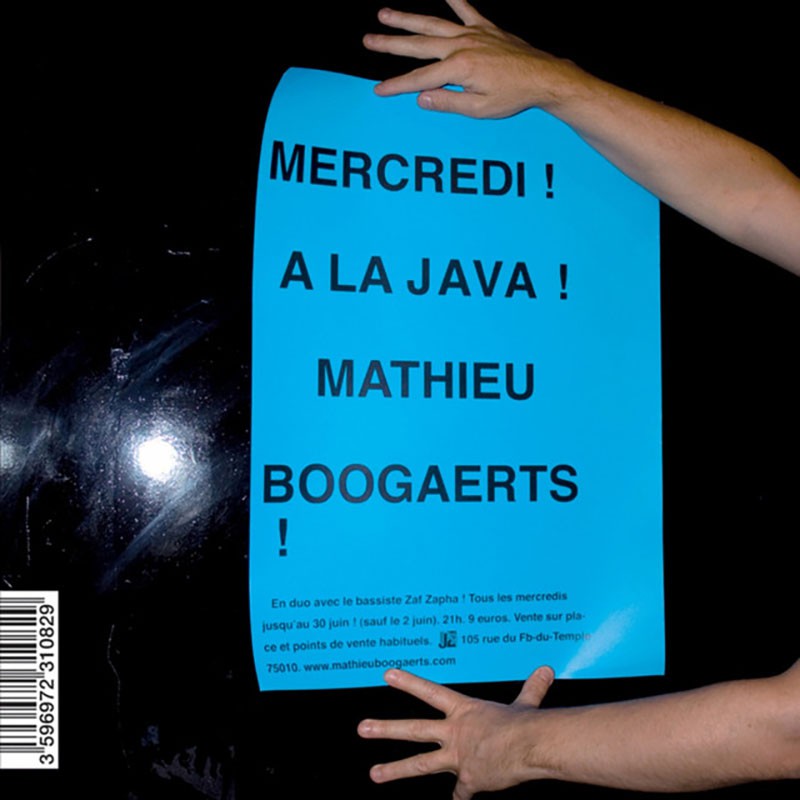 MATHIEU BOOGAERTS  "EN CONCERT A LA JAVA"