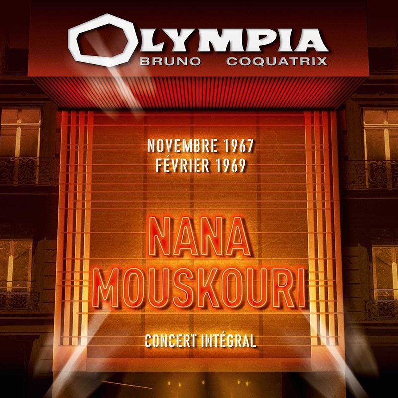 NANA MOUSKOURI  "OLYMPIA NOVEMBRE 1967 ET FÉVRIER 1969"