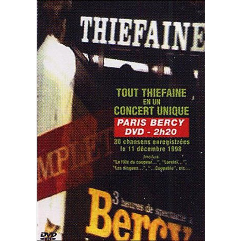 HUBERT-FÉLIX THIÉFAINE  "LIVE A BERCY" DVD