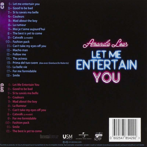 AMANDA LEAR "LET ME ENTERTAIN YOU" EDITION LIMITEE