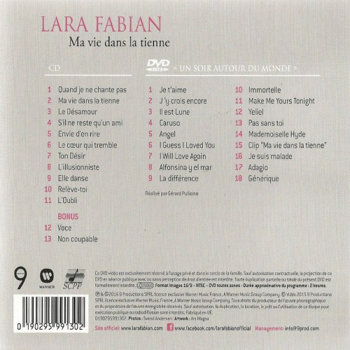 LARA FABIAN  "MA VIE DANS LA TIENNE" EDITION COLLECTOR